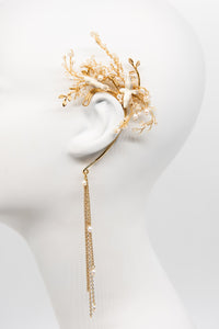 Dove and Pearl Branch Earcuff