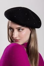 Load image into Gallery viewer, Black Wool Beret