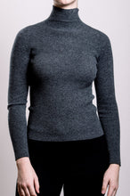 Load image into Gallery viewer, Cashmere Turtle Neck Sweater - Slate