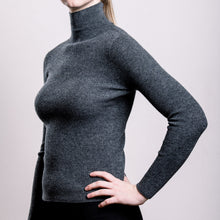 Load image into Gallery viewer, Cashmere Turtle Neck Sweater - Slate
