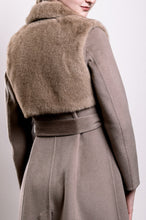 Load image into Gallery viewer, Demi-Couture Fur Trim Overcoat