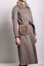 Load image into Gallery viewer, Demi-Couture Fur Trim Overcoat