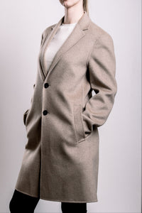 Demi-Couture Oversized Coat - Brown Melange