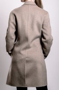 Demi-Couture Oversized Coat - Brown Melange