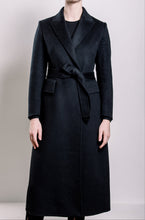 Load image into Gallery viewer, Demi-Couture Cashmere Double Breasted Overcoat - Black