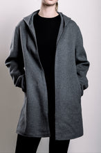 Load image into Gallery viewer, Demi-Couture Hooded Coat - Grey