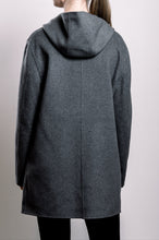 Load image into Gallery viewer, Demi-Couture Hooded Coat - Grey