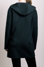 Load image into Gallery viewer, Demi-Couture Hooded Coat - Forest Green