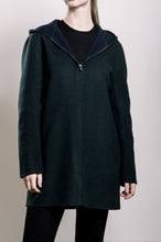 Load image into Gallery viewer, Demi-Couture Hooded Coat - Forest Green