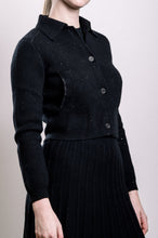 Load image into Gallery viewer, Cashmere &amp; Yarn Cropped Jacket