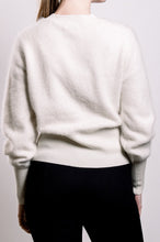 Load image into Gallery viewer, Cashmere &amp; Fox Cardigan - White