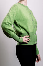 Load image into Gallery viewer, Cashmere &amp; Fox Cardigan - Green Apple - SOLD OUT