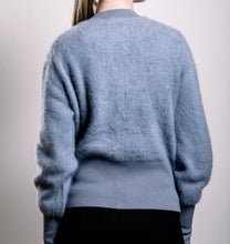 Load image into Gallery viewer, Cashmere &amp; Fox Cardigan - Seattle Sky