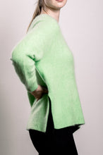 Load image into Gallery viewer, Plush V-neck Sweater - Apple Green - SOLD OUT