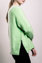 Load image into Gallery viewer, Plush V-neck Sweater - Apple Green - SOLD OUT