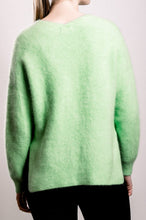 Load image into Gallery viewer, Plush V-neck Sweater - Apple Green - SOLD OUT