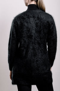 Cashmere French Cardigan - Black