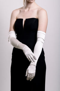 Silk Opera Gloves - Ivory