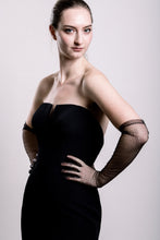 Load image into Gallery viewer, Sheer Opera Gloves - Black