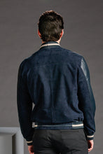 Load image into Gallery viewer, Leather and Suede Bomber Jacket
