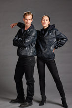 Load image into Gallery viewer, Reversible Camo Leather Bomber Jacket