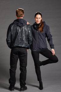 Reversible Camo Leather Bomber Jacket