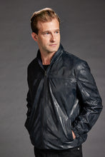 Load image into Gallery viewer, Reversible Camo Leather Bomber Jacket