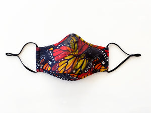 Monarch Orange Face Mask