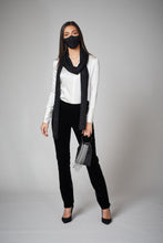 Load image into Gallery viewer, Black Sequined Scarf