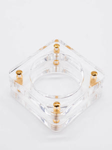 Square Lucite Bangle
