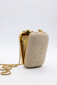 Arti Moda Pill Box Clutch - Ivory