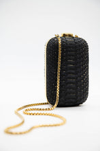 Load image into Gallery viewer, Arti Moda Pill Box Clutch - Black