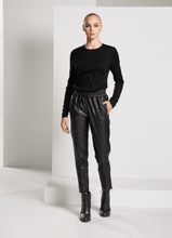 Load image into Gallery viewer, Jet Set Vegan Leather Jogger