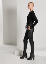 Load image into Gallery viewer, Jet Set Vegan Leather Jogger
