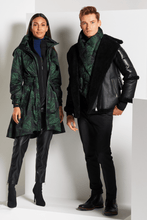 Load image into Gallery viewer, Urban Mixed Media Shearling Parka - Black