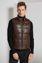 Load image into Gallery viewer, Leather Down Vest