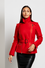 Load image into Gallery viewer, ONE OF A KIND: Shearling Biker Jacket