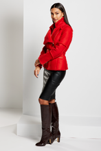 Load image into Gallery viewer, ONE OF A KIND: Shearling Biker Jacket